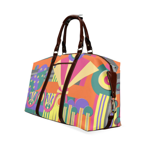 Art Deco Shapes and Colours Classic Travel Bag (Model 1643) Remake