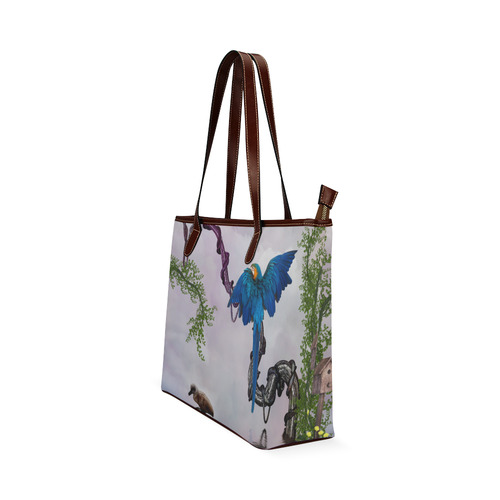 Awesome parrot Shoulder Tote Bag (Model 1646)