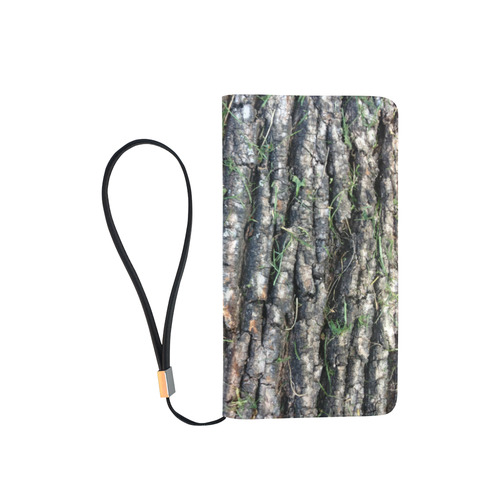 Tree Bark Texture Photo Men's Clutch Purse （Model 1638）