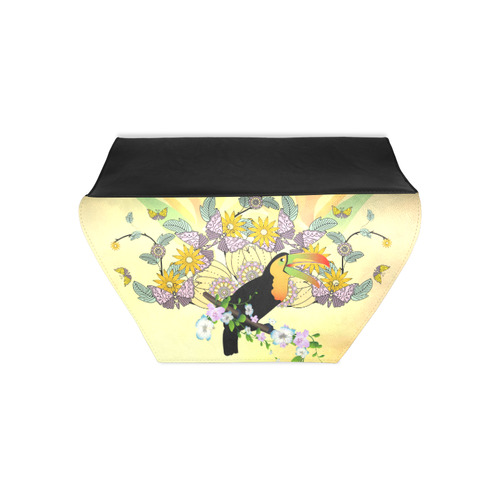 Toucan with flowers Clutch Bag (Model 1630)