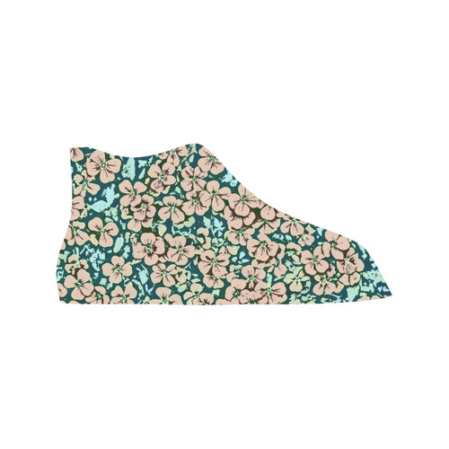 floral comic style 2 A by JamColors Vancouver H Women's Canvas Shoes (1013-1)