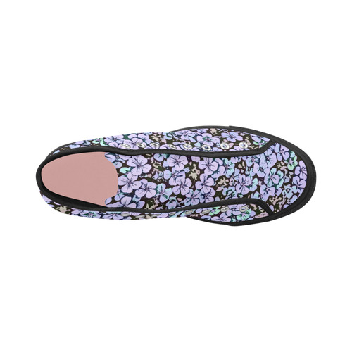 floral comic style 2 B by JamColors Vancouver H Women's Canvas Shoes (1013-1)