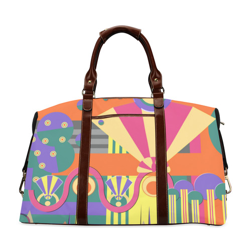 Art Deco Shapes and Colours Classic Travel Bag (Model 1643) Remake