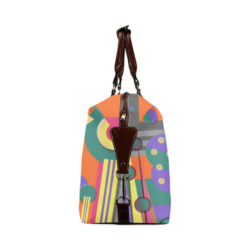 Art Deco Shapes and Colours Classic Travel Bag (Model 1643) Remake