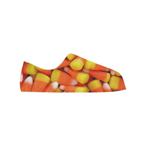 Candy Corn Low Top Canvas Shoes for Kid (Model 018)