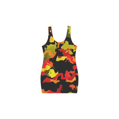 new modern camouflage F by JamColors Medea Vest Dress (Model D06)