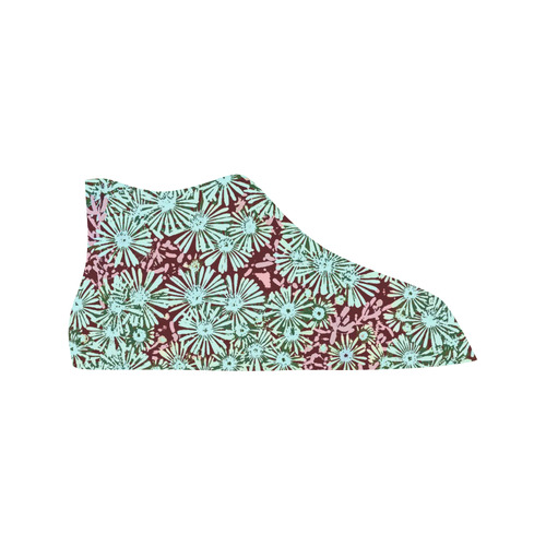 floral comic style C  by JamColors Vancouver H Women's Canvas Shoes (1013-1)