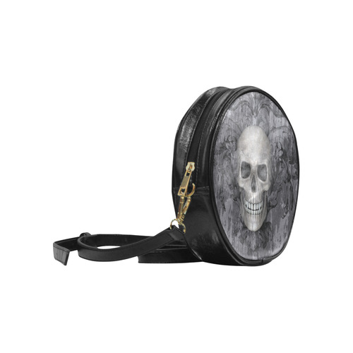 Grunge Vampire Skull Round Sling Bag (Model 1647)