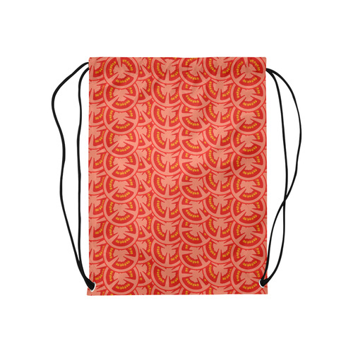 Tomato Pattern Medium Drawstring Bag Model 1604 (Twin Sides) 13.8"(W) * 18.1"(H)