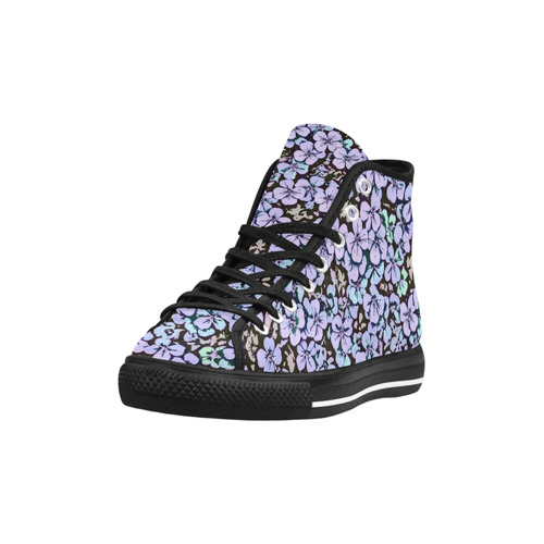 floral comic style 2 B by JamColors Vancouver H Women's Canvas Shoes (1013-1)