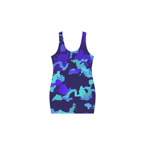 new modern camouflage D by JamColors Medea Vest Dress (Model D06)