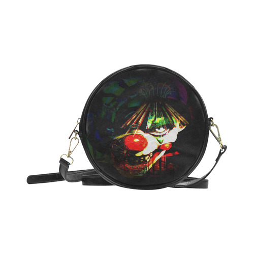 Master of The Funhouse Horror Goth Round Sling Bag (Model 1647)