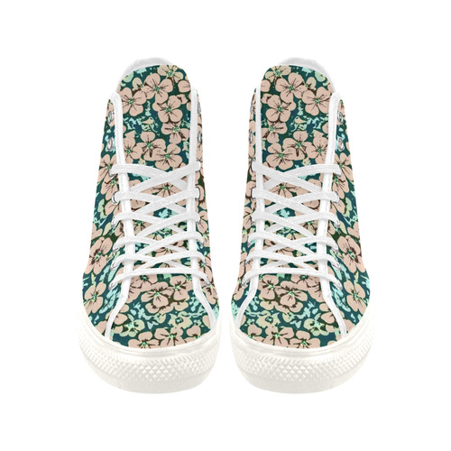 floral comic style 2 A by JamColors Vancouver H Women's Canvas Shoes (1013-1)