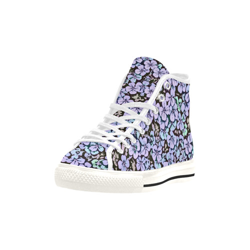 floral comic style 2 B by JamColors Vancouver H Women's Canvas Shoes (1013-1)