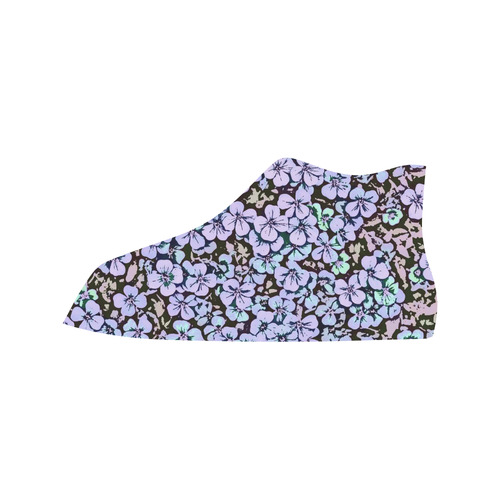 floral comic style 2 B by JamColors Vancouver H Women's Canvas Shoes (1013-1)