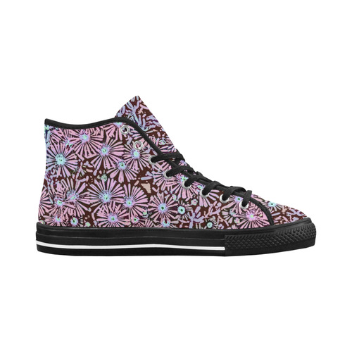 floral comic style A by JamColors Vancouver H Women's Canvas Shoes (1013-1)