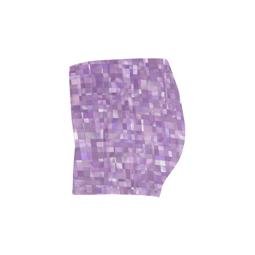 Purple Pearl Mosaic Briseis Skinny Shorts (Model L04)