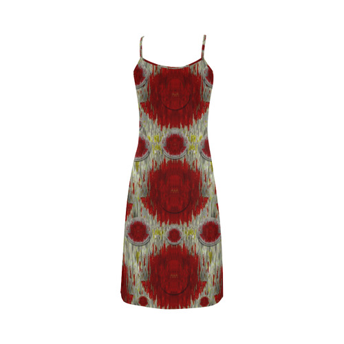 paint on water falls in peace and calm Alcestis Slip Dress (Model D05)