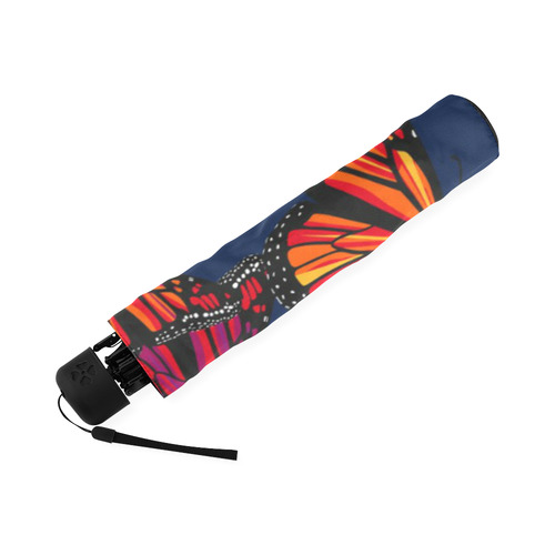 Hot Monarchs on Navy Foldable Umbrella (Model U01)