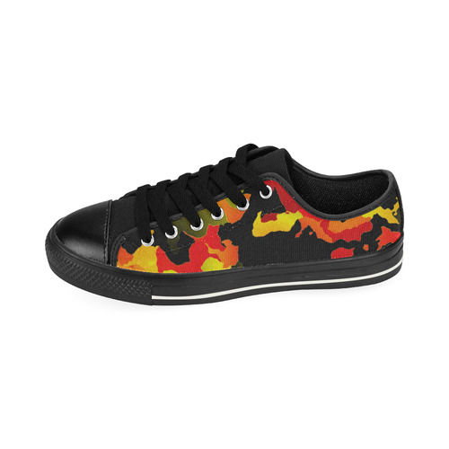new modern camouflage F by JamColors Canvas Women's Shoes/Large Size (Model 018)