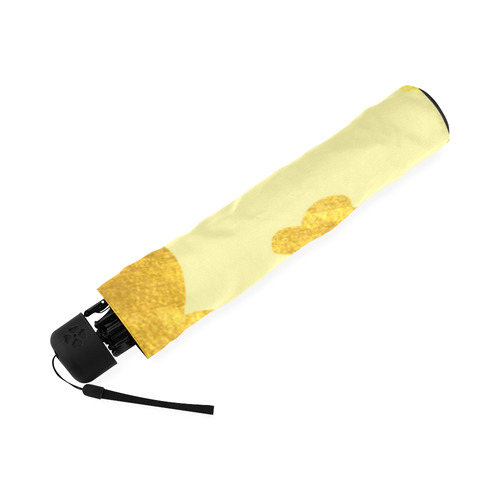 gold and pink clouds yellow Foldable Umbrella (Model U01)