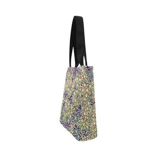 floral comic style B by JamColors Canvas Tote Bag (Model 1657)