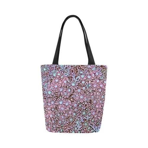 floral comic style A by JamColors Canvas Tote Bag (Model 1657)