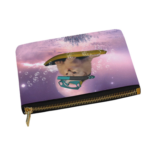 Funny surfing kitten Carry-All Pouch 12.5''x8.5''