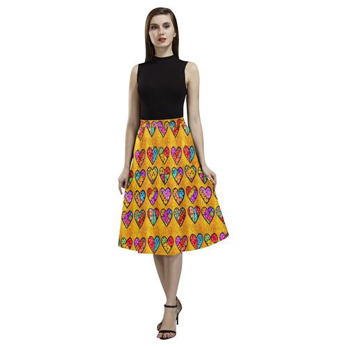 Popart Herz by Nico Bielow Aoede Crepe Skirt (Model D16)