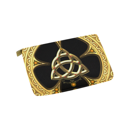 The celtic knote, golden design Carry-All Pouch 9.5''x6''