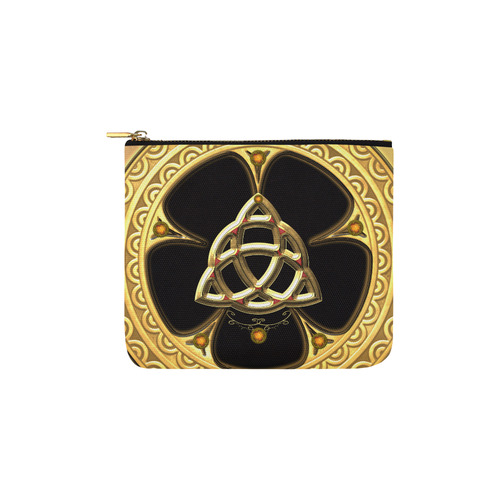 The celtic knote, golden design Carry-All Pouch 6''x5''