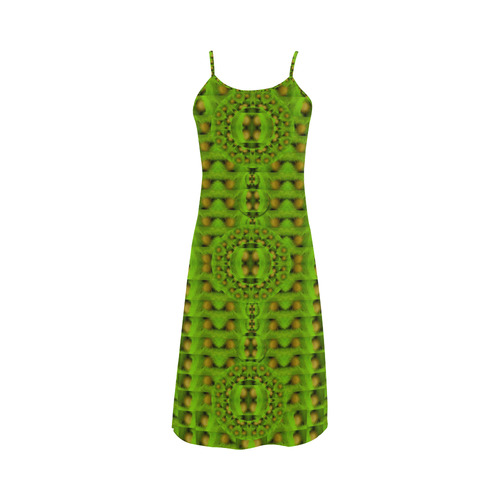 peace eggs and feathers tribute pop art Alcestis Slip Dress (Model D05)