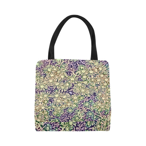 floral comic style B by JamColors Canvas Tote Bag (Model 1657)