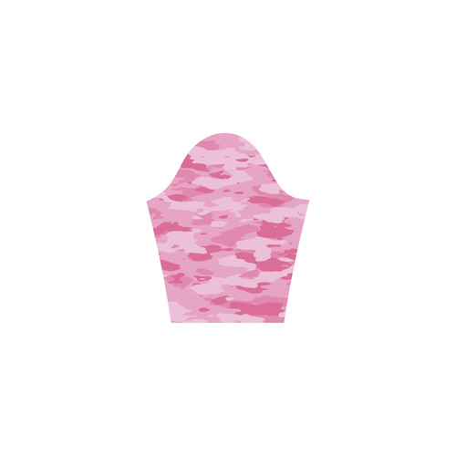 Pink Camo Tethys Half-Sleeve Skater Dress(Model D20)