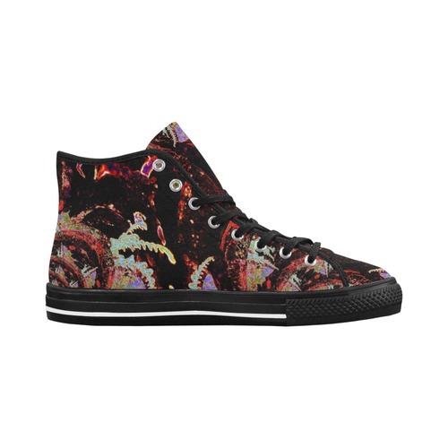 Fractal Abstract H vancouver high tops Vancouver H Women's Canvas Shoes (1013-1)