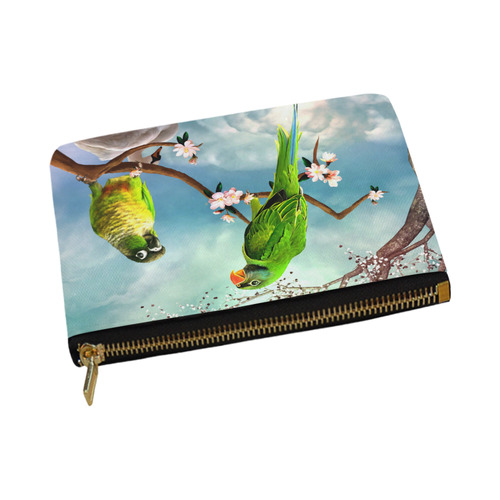 Funny cute parrots Carry-All Pouch 12.5''x8.5''