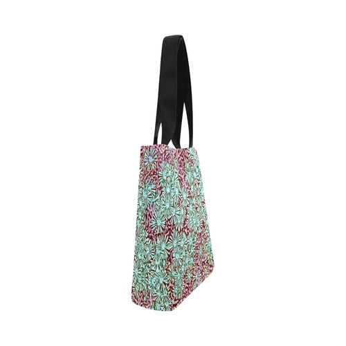 floral comic style C  by JamColors Canvas Tote Bag (Model 1657)