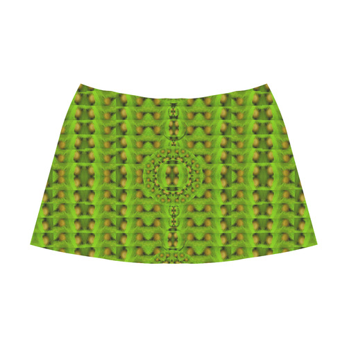 peace eggs and feathers tribute pop art Mnemosyne Women's Crepe Skirt (Model D16)