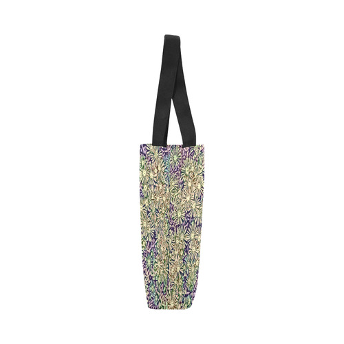 floral comic style B by JamColors Canvas Tote Bag (Model 1657)