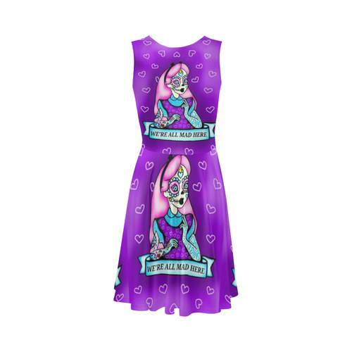 PUNK ALICE Sleeveless Ice Skater Dress (D19)