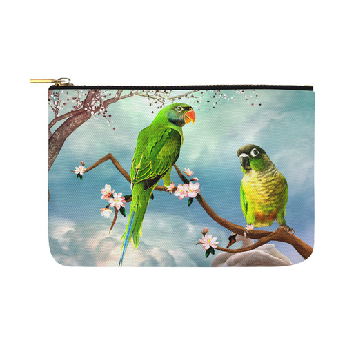 Funny cute parrots Carry-All Pouch 12.5''x8.5''