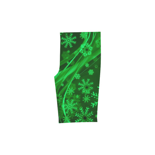 Green Snowflakes Men's Swim Trunk (Model L21)