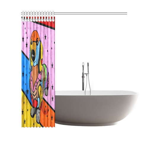 Dachshund by Nico Bielow Shower Curtain 69"x70"