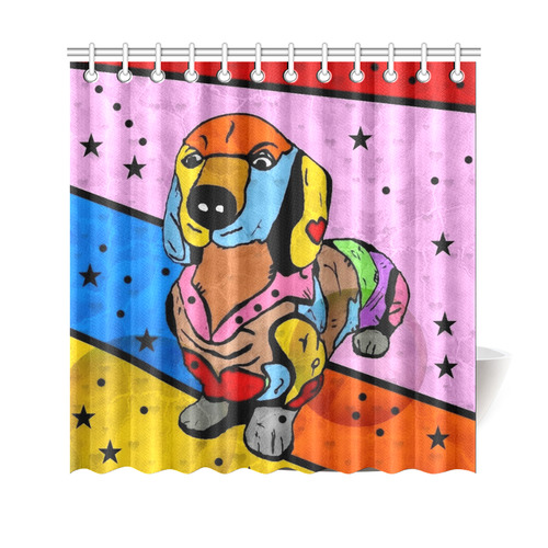 Dachshund by Nico Bielow Shower Curtain 69"x70"