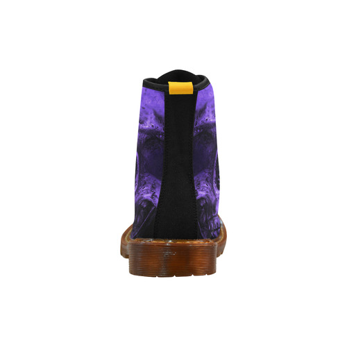 purple skull Martin Boots For Women Model 1203H