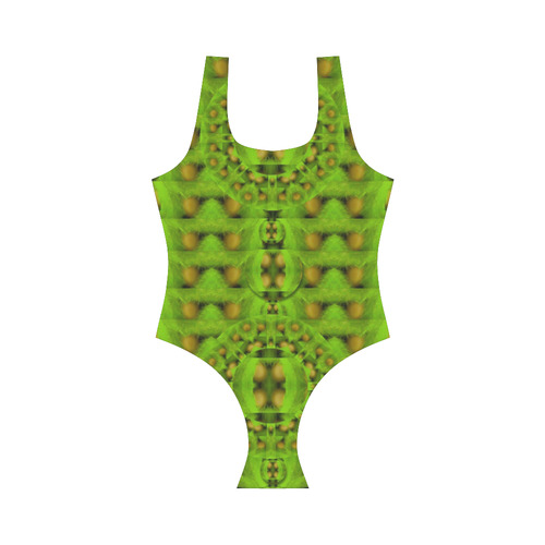 peace eggs and feathers tribute pop art Vest One Piece Swimsuit (Model S04)