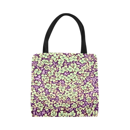 floral comic style 2 C by JamColors Canvas Tote Bag (Model 1657)