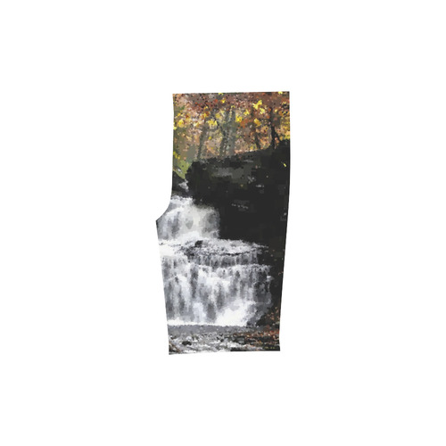 Dark Rock Pixel Waterfall Men's Swim Trunk (Model L21)