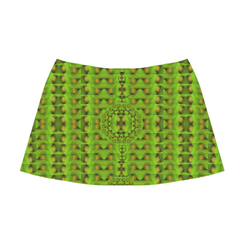 peace eggs and feathers tribute pop art Mnemosyne Women's Crepe Skirt (Model D16)