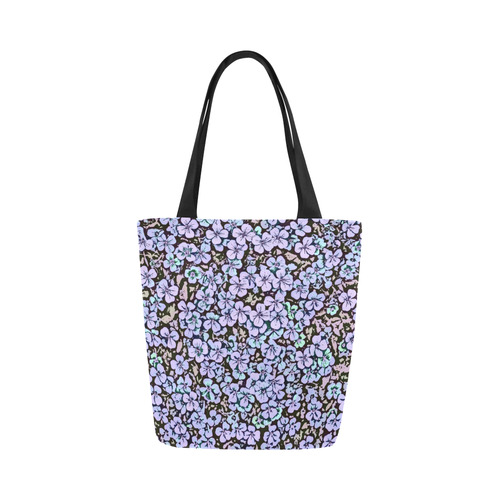 floral comic style 2 B by JamColors Canvas Tote Bag (Model 1657)